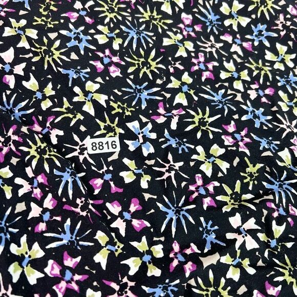 J. Jill Blouse Womens Small BlackPack & Multi-Color Floral Print Long-Sleeve new - Picture 12 of 12